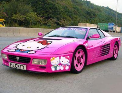 is hello kitty evil. Hello Kitty Car