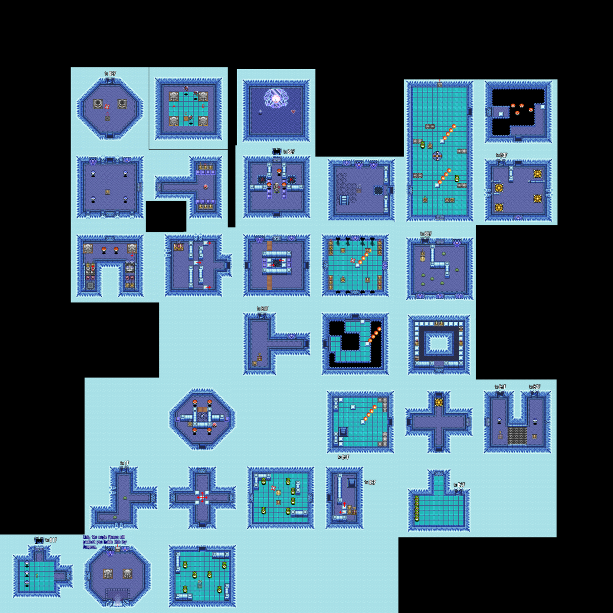 File:Legend of Zelda, The - Link to the Past, A - SNES - Map - 5 - Ice Towe...